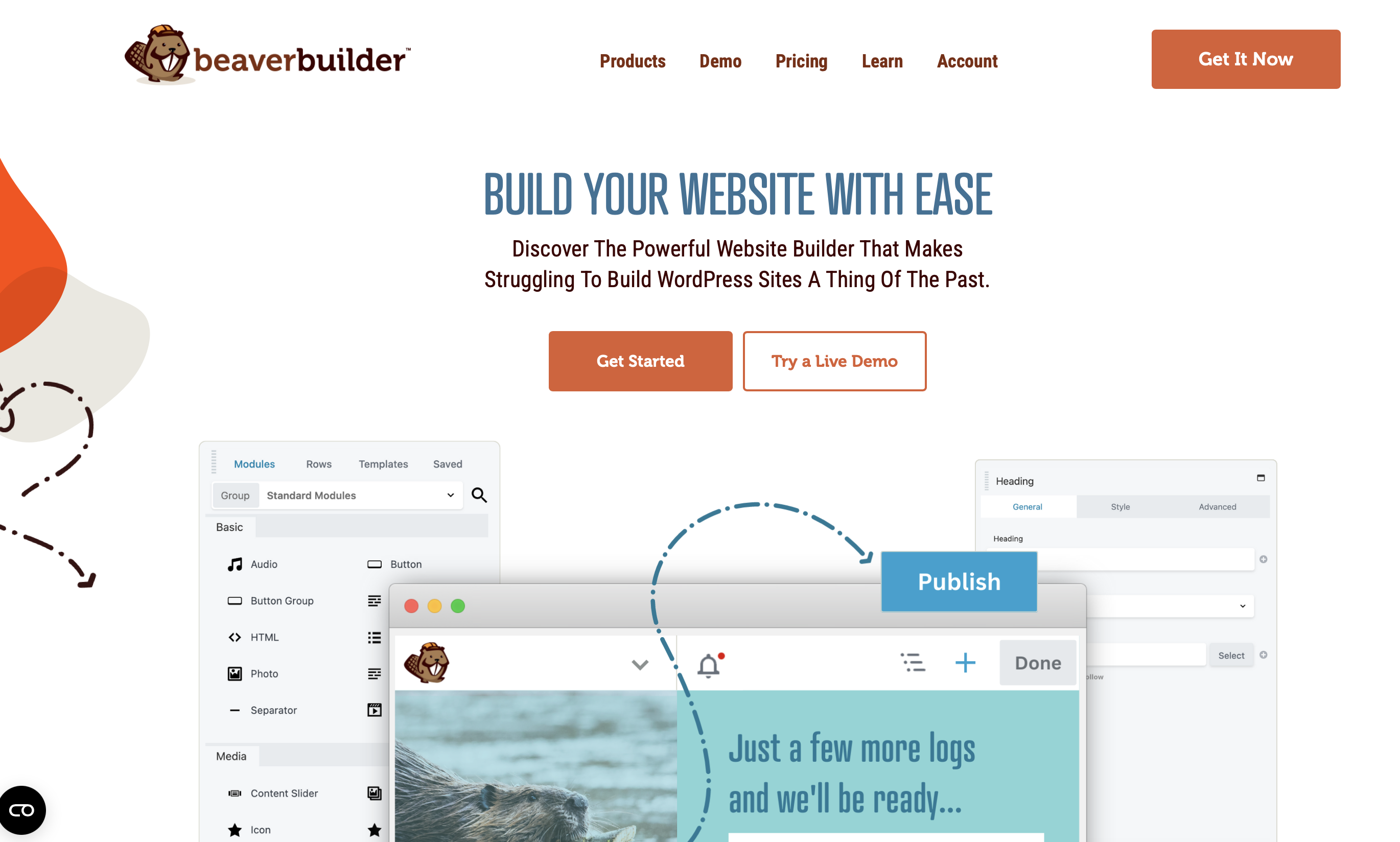 Screenshot der Beaver-Builder-Homepage Bild: Screenshot der Beaver-Builder-Homepage