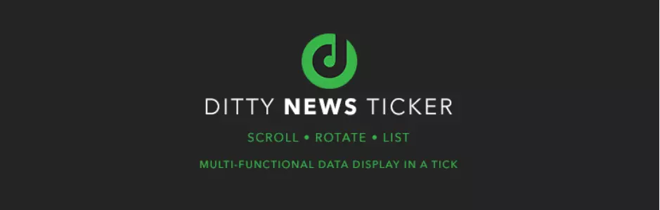 Bild: Screenshot des Plugins Ditty News Ticker