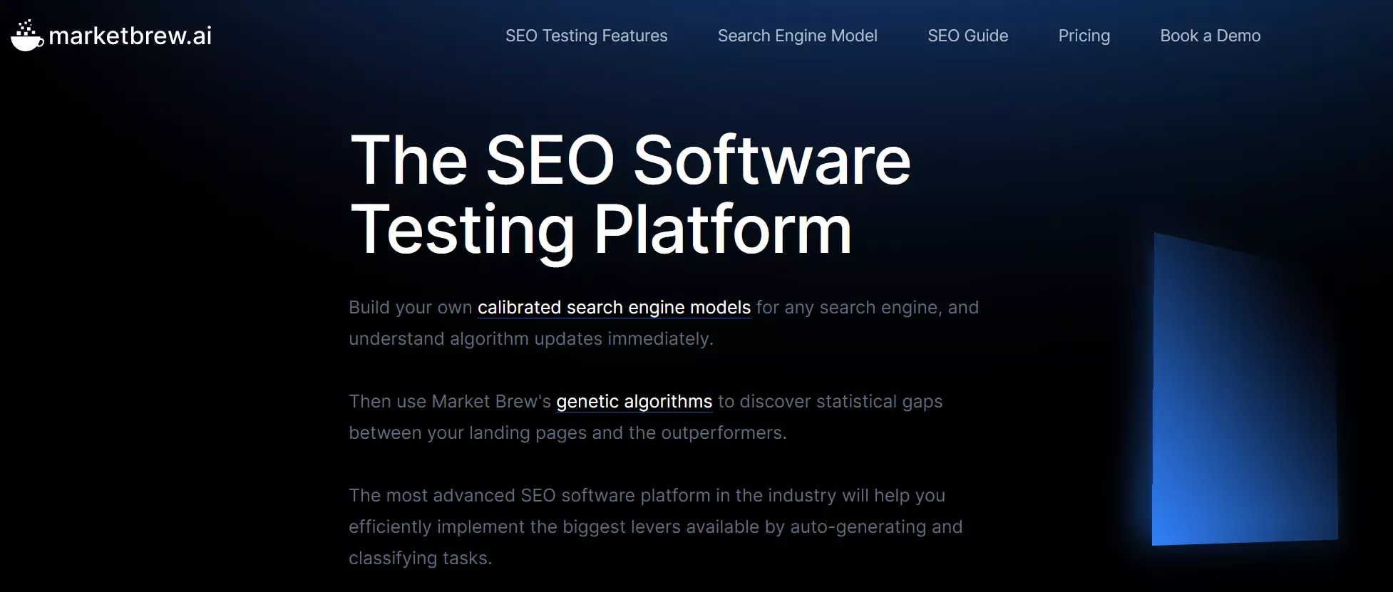Screenshot der Website von Market Brew Bild: Screenshot der Website von Market Brew