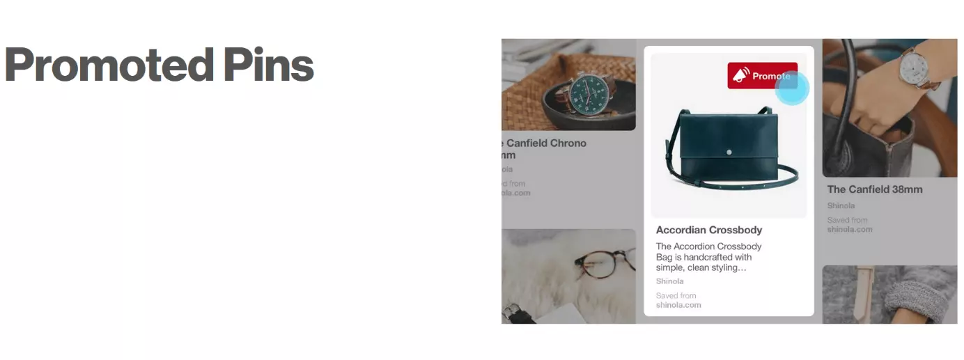Bild: Promoted Pins: Beispiel einer Anzeige auf Pinterest